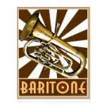Retro Baritone Postcard