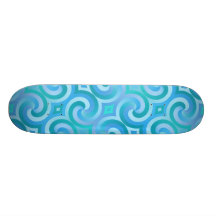 Retro Baroque Damask Pattern Custom Skate Board