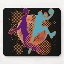 RETRO BASKETBALL PLAYERS MOUSEPADS