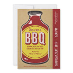 Retro BBQ Sauce Party Invitations