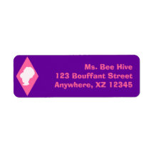 Retro BeeHive Cameo Diamond Labels