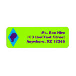 Retro BeeHive Cameo Diamond Return Address Labels