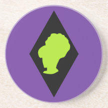 Retro BeeHive Diamond Cameo Coasters