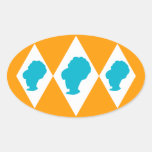 Retro BeeHive Diamond Cameo Sticker