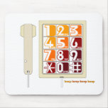 Retro Big Button Phone Mousepag Mouse Mat