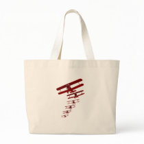 Retro Biplane Tote Bag