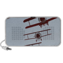 Retro Biplane Travel Speakers