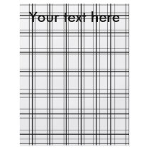 Retro black and white plaid