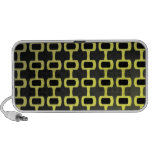 Retro Black and Yellow Mp3 Speakers
