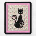 Retro Black Cat mousepads