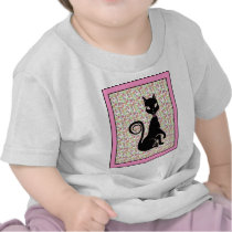 Retro Black Cat Tshirt