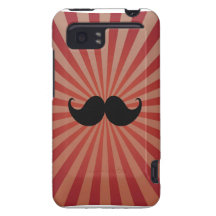 Retro Black Handlebar Mustache Moustache Stache HTC Vivid / Raider 4G Cover