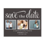 RETRO BLACK | SAVE THE DATE ANNOUNCEMENT POST CARD