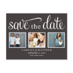 RETRO BLACK | SAVE THE DATE ANNOUNCEMENT postcards