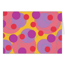 Retro Blackberry Dots Invitation Announcement Card