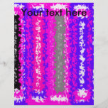 Retro blue black pink grey psychedelic rectangles flyer design