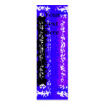 Retro blue black psychedelic rectangles business card template