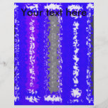 Retro blue black psychedelic rectangles flyers