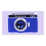 Retro Blue Camera Photography Business Cards