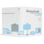 Retro Blue Electronics Binders