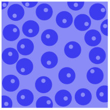 Retro blue pattern. Circles design. Cut Outs