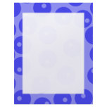 Retro blue pattern. Circles design. Letterhead Design