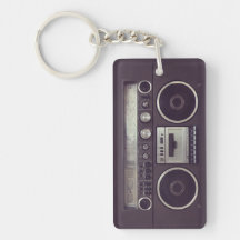 Retro Boombox Cassette Player Funny keychain Acrylic Keychains