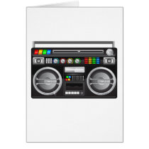 retro boombox ghetto blaster graphic cards