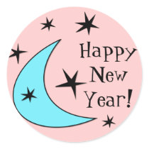 Retro Boomerang Stars "Happy New Year!"