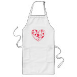 Retro Boomerang Valentine Heart Aprons