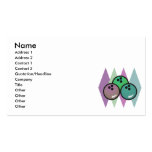 retro bowling balls design business card