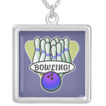 retro bowling design jewelry