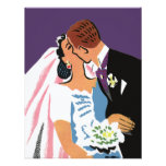 Retro Bride and Groom, You May Now Kiss the Bride Invite