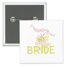Retro Bride Tshirts and Gifts Pins