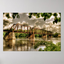 Retro Bridge Poster