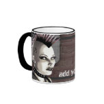 Retro British Punk Personalized Mugs