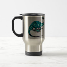 retro brontosaur coffee mugs