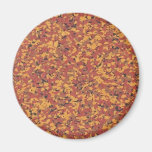 Retro Brown Confetti Speckled Refrigerator Magnet
