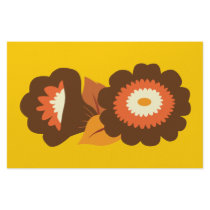 Retro Brown Flowers