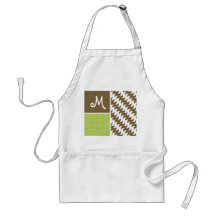 Retro Brown Wave; Waves Aprons