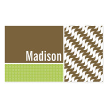 Retro Brown Wave; Waves Business Cards