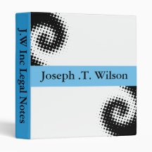 Retro Business Binder blue