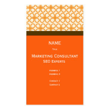 Retro Business Card Marketing Consultant