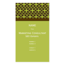 Retro Business Card Marketing Consultant
