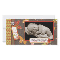 Retro Butterflies Photo Card