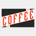 rétro café adhésif