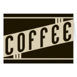 rétro café cartes de vœux