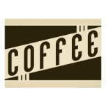 rétro café carton d'invitation