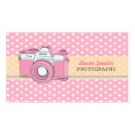 Retro Camera Photography Polka Dot Business Cards business cards