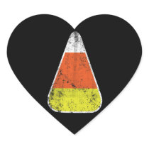 Retro Candy Corn Halloween triangle Stickers